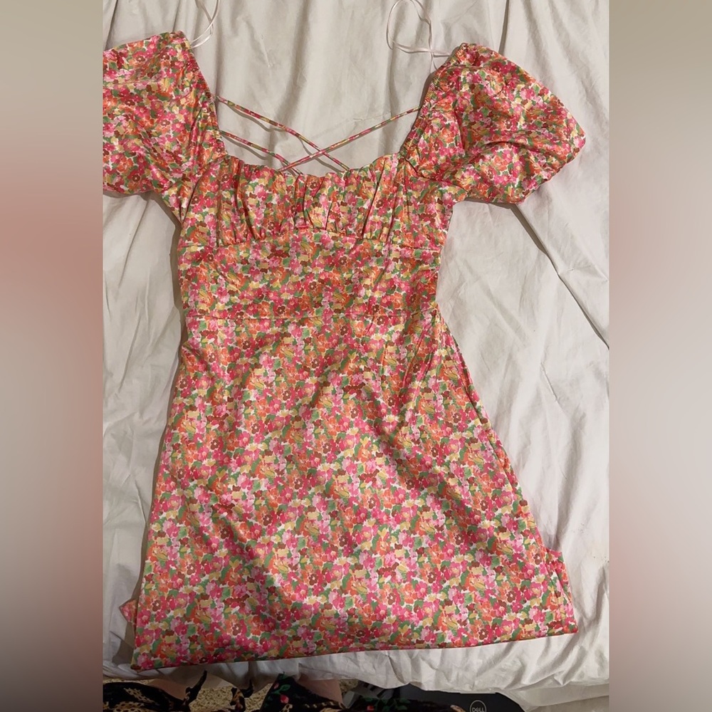 Millie Lynn, flower dress, size small.